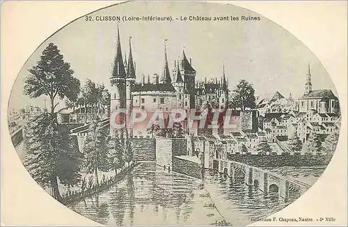 Ansichtskarte AK Clisson (Loire Inferieur) Le Chateau Avant les Ruines