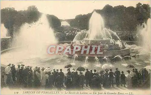 Ansichtskarte AK Jardins de Versailles Le Bassin de Latone Un Jour de Grande Eaux