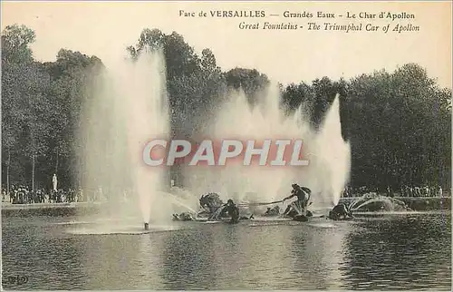 Ansichtskarte AK Parc de Versailles Grandes Eaux le Char d'Apollon