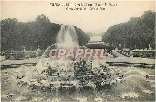 Cartes postales Versailles Grandes Eaux Bassin de Latone