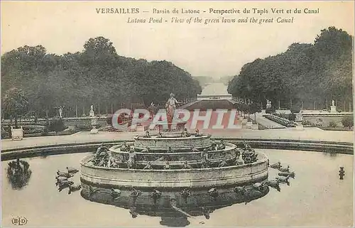 Ansichtskarte AK Versailles Bassin de Latone Perspective du Tapis Vert et du Canal