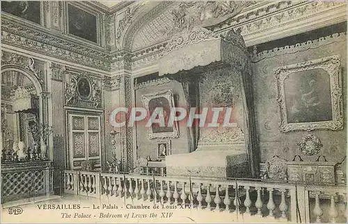 Cartes postales Versailles Le Palais Chambre de Louis XIV