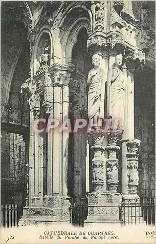 Ansichtskarte AK Cathedrale de Chartres Detail du porche de Portail Nora