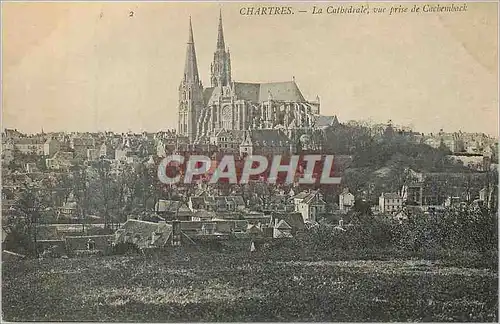Ansichtskarte AK Chartres La Cathedrale Une Prise de Cachemback