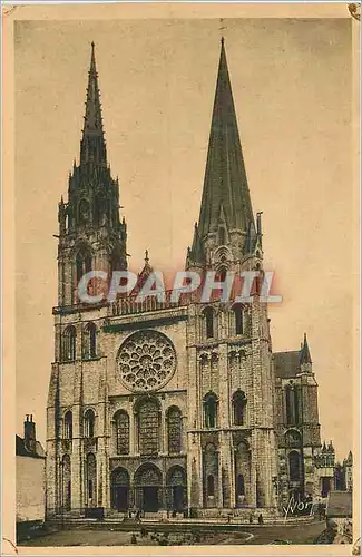 Ansichtskarte AK La Douce France Chartres (Eure et Loir) La Cathedrale