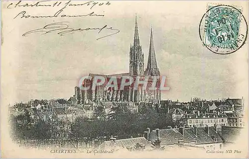 Cartes postales Chartres La Cathedrale