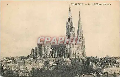 Ansichtskarte AK Chartres La Cathedrale Cote Sud