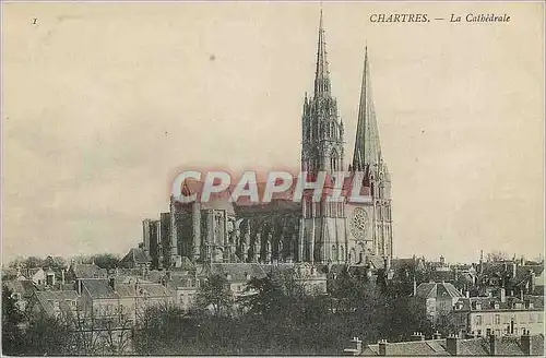 Cartes postales Chartres La Cathedrale