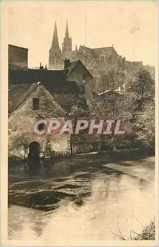 Cartes postales La Douce France Chartres (Eure et Loir) Matinee de Printemps sur les Bords de l'Eure