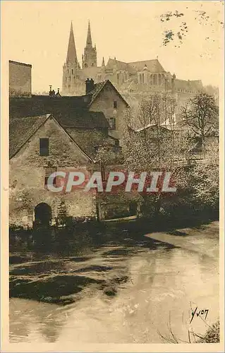 Ansichtskarte AK Chartres (Eure et Loir) Matinee de Printemps sur les Bords de l'Eure
