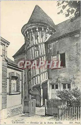 Cartes postales Chartres Escalier de la Reine Berthe