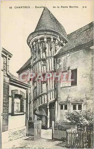 Cartes postales Chartres Escalier de la Reine Berthe