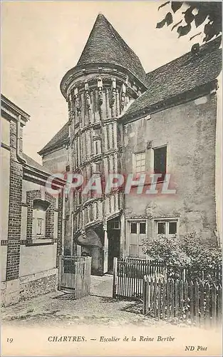 Cartes postales Chartres Escalier de la Reine Berthe