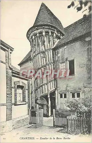 Cartes postales Chartres Escalier de la Reine Berthe