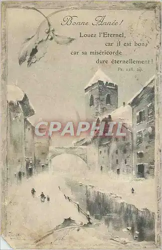 Cartes postales Bonne Annee Louez L'Eternel car Il est Bon Sa Misericorde Dure Eternellement