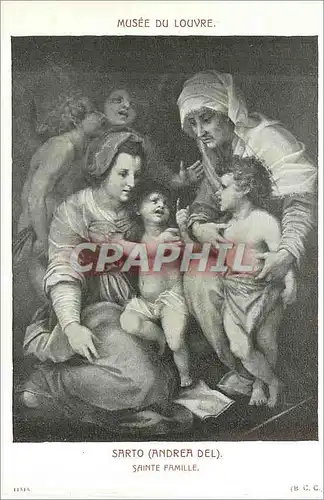 Cartes postales Musee du Louvre Sarto (Andrea Del) Sainte Famille