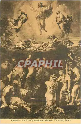 Cartes postales Raffaello La Trasfigurazione Galleria Vaticana Roma