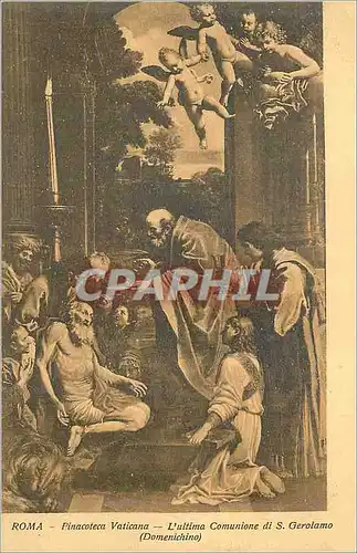 Cartes postales Roma Pinacoteca Vaticana L'Ultima Comunione di S Gerolamo (Domenichino)