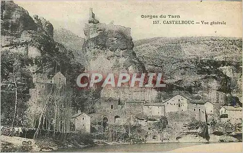 Ansichtskarte AK Gorges du Tarn Castelbouc vue Generale