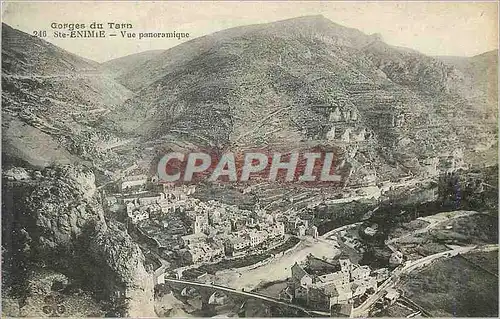 Cartes postales Gorges du Tarn Sainte Enimie Vue Panoramique