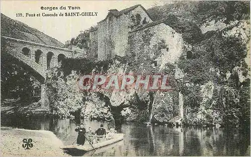 Cartes postales Gorges du Tarn Pont et Cascade de Saint Ohely