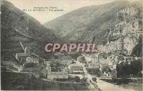 Cartes postales Gorges du Tarn la Malene vue Generale