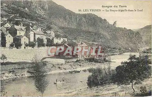 Cartes postales Gorges du Tarn les Vignes la Roque Aiguille dans le Fond