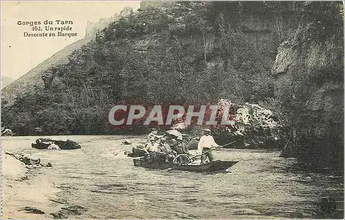 Cartes postales Gorges du Tarn un Rapide Descente en Barque