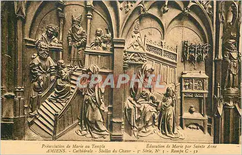 Cartes postales Amiens Cathedrale Stalles du Choeur