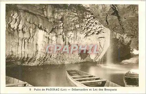 Ansichtskarte AK Puits de Padirac (Lot) Debarcadere et Lac des Bouquets