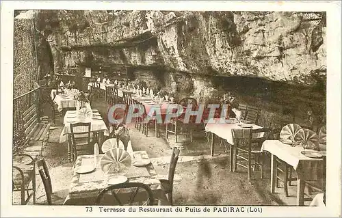 Ansichtskarte AK Terrasse du Restaurant du Puits de Padirac(Lot)