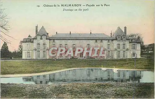 Cartes postales Chateau de la Malmaison Facade sur le Parc