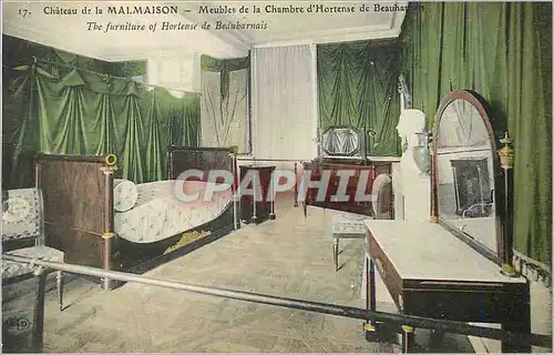 Cartes postales Chateau de la Malmaison Meubles de la Chambre d'Hortense de Beauharnais