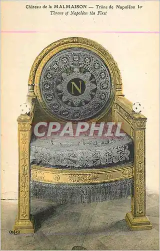 Cartes postales Chateau de la Malmaison Trone de Napoleon Ier