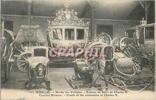 Ansichtskarte AK Versailles Musee des Voitures Voitures du Sacre de Charles X