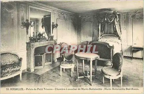 Ansichtskarte AK Versailles Palais du Petit Trianon Chambre a Coucher de Marie Antoinette