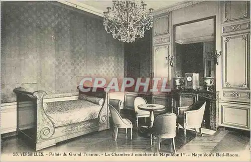 Cartes postales Versailles Palais du Grand Trianon la Chambre a Coucher de Napoleon 1er