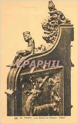 Cartes postales Thann les Stalles du Choeur Detail