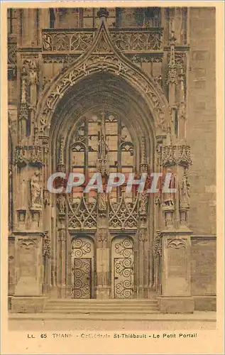 Ansichtskarte AK Thann Cathedrale St Thiebault le Petit Portail