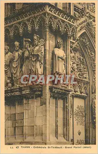 Ansichtskarte AK Thann Cathedrale St Thiebault Grand Portail