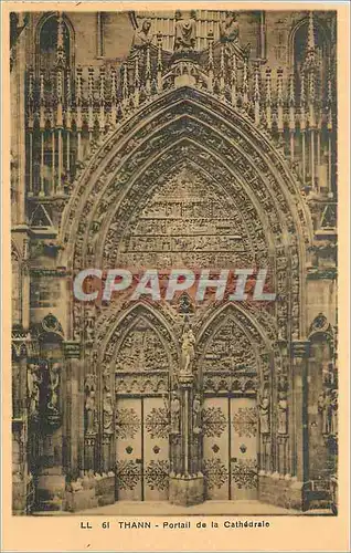Ansichtskarte AK Thann Portail de la Cathedrale