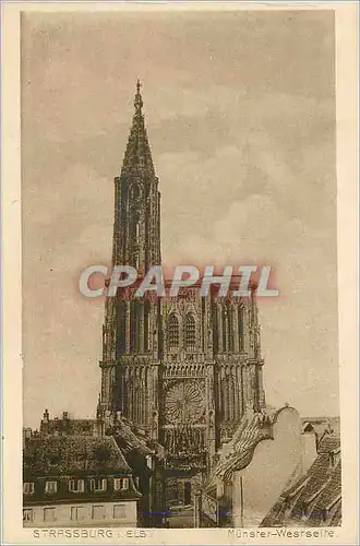 Cartes postales Strassburg Munster Westseite