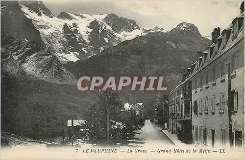 Cartes postales le Dauphine la Grave Grand Hotel de la Meije