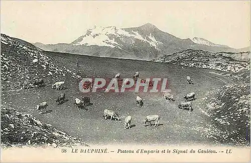 Ansichtskarte AK le Dauphine Plateau d'Emparis et le Signal du Gauleon