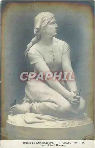 Cartes postales Musee du Luxembourg H Chapu (1833 1891) Jeanne d'Arc a Domremy
