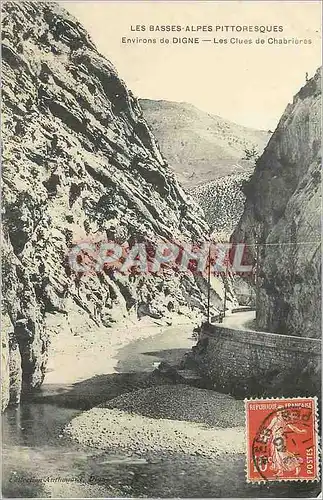 Cartes postales Environs de Digne les Basses Alpes Pittoresques les Clues de Chabrieres