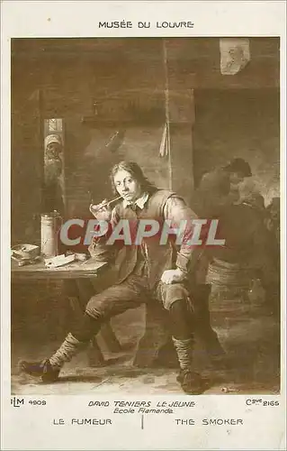 Ansichtskarte AK Musee du Louvre David Teniers le Jeune Ecole Flamande le Fumeur