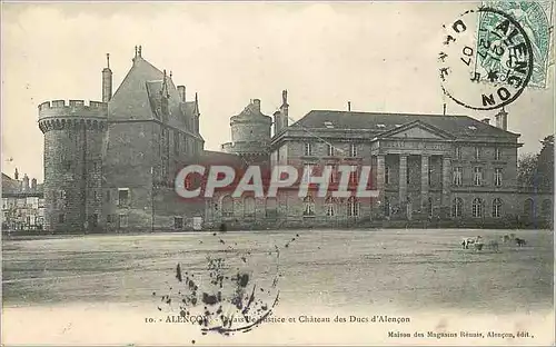 Cartes postales Alencon Palais de Justice et Chateau des Ducs d'Alencon