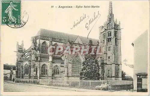 Ansichtskarte AK Argentan Eglise Saint Martin