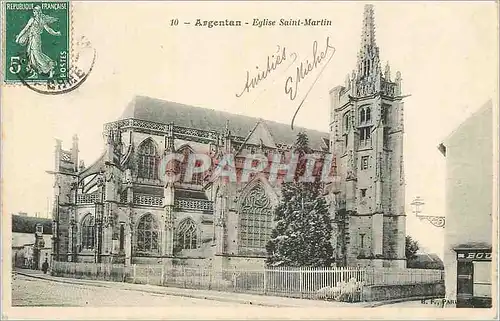 Cartes postales Argentan Eglise Saint Martin